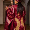 African Dress for Women – Custom Bazin Riche Getzner Boubou for Weddings & Eid