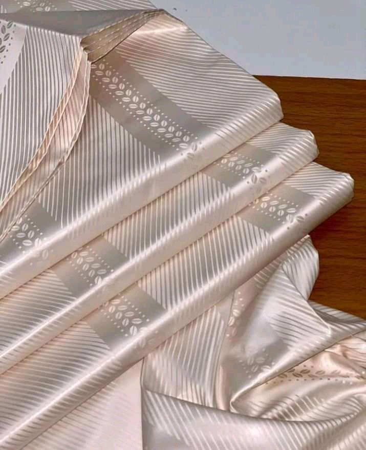 African bazin fabric folded 