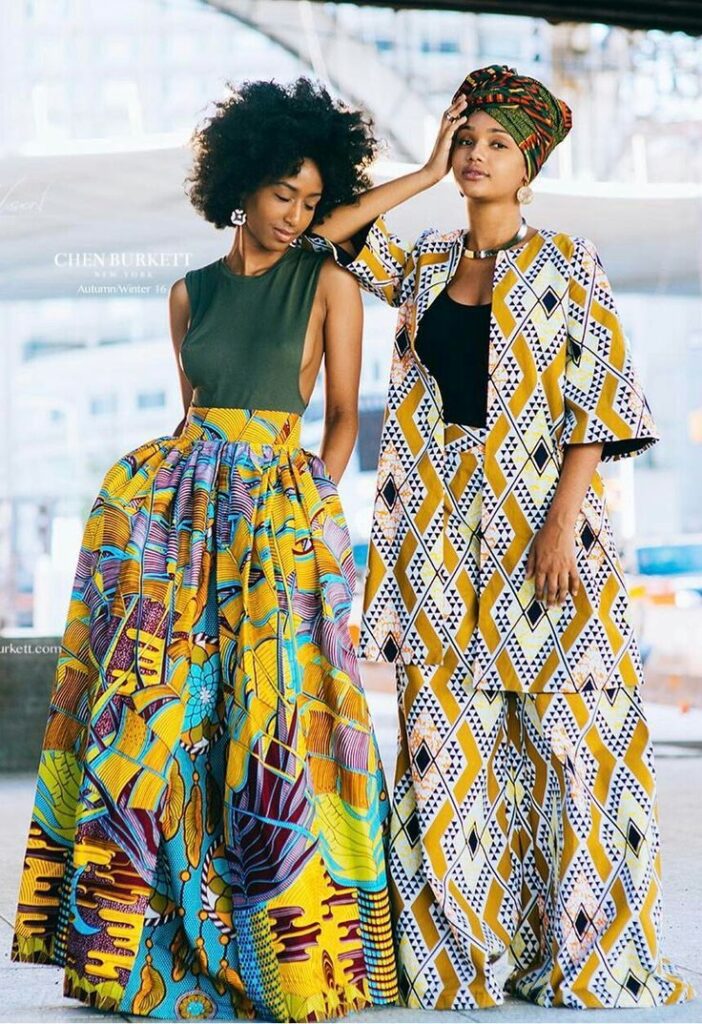African ankara prints made into casual wear 