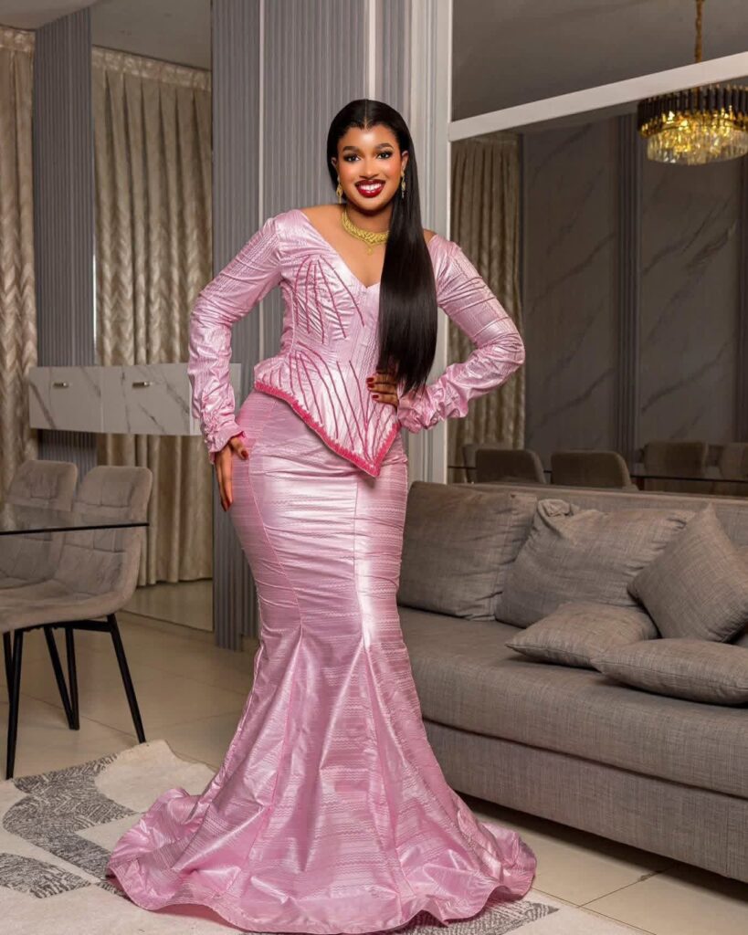 elegant bazin riche dress African fashion
