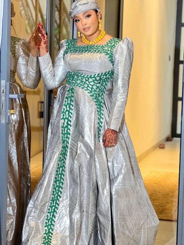 Senegalese Dress for Women | Bazin Riche Getzner Gown