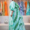 African Fashion Plus Size | Custom-Made Getzner Bazin Set for Special Occasions