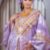 Embroidered Bazin Riche Getzner Boubou – Custom African Clothing Women