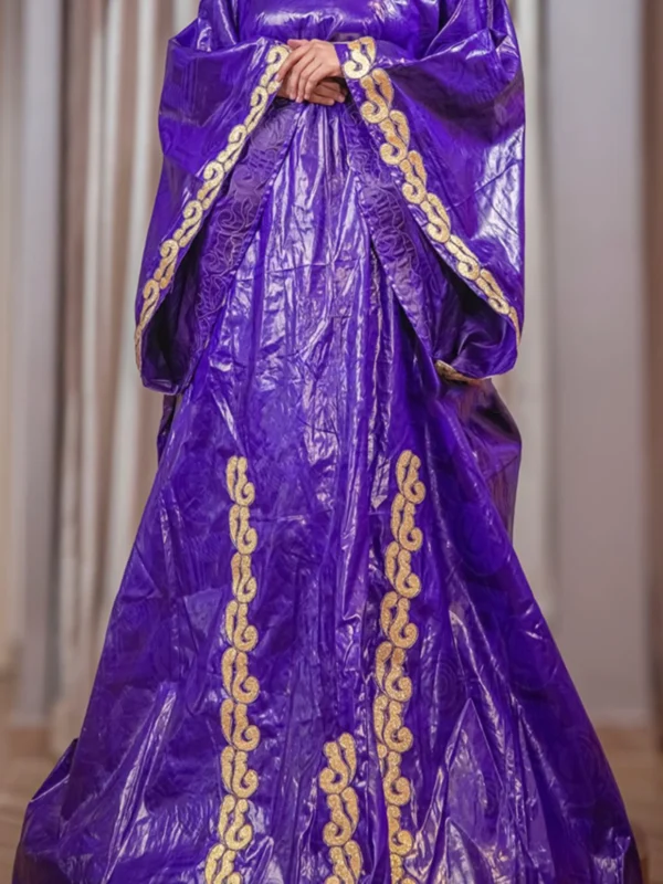 Custom African Dress 3 Piece Set – Premium Getzner Bazin Riche Boubou