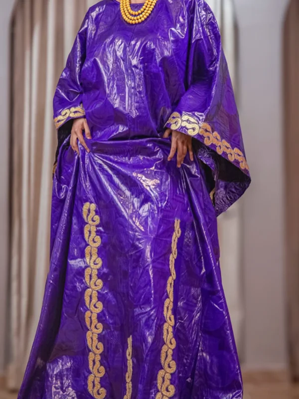 Custom African Dress 3 Piece Set – Premium Getzner Bazin Riche Boubou