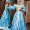 Sky blue Bazin Dress Styles