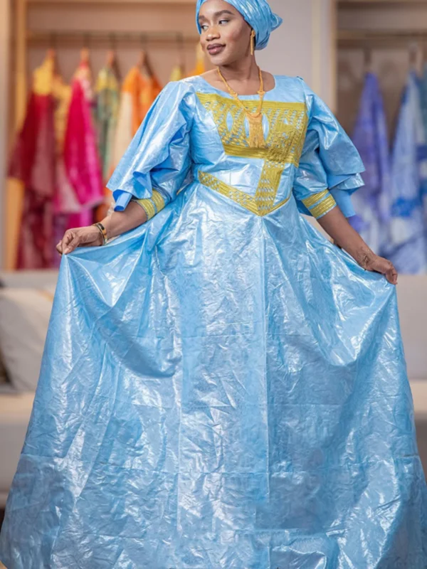 African Clothing Woman | Custom Bazin Riche Getzner Boubou