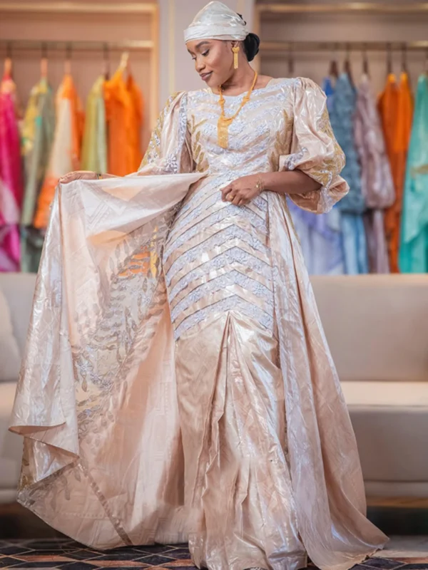 African women's Bazin Dress