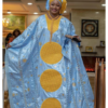 Blue boubou African Dress for Party