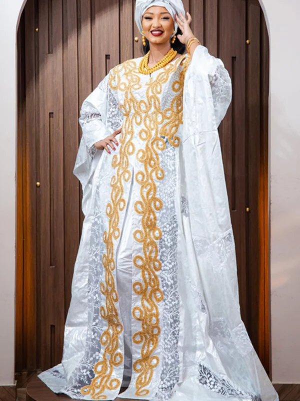 Woman wearing African Dress for Ladies