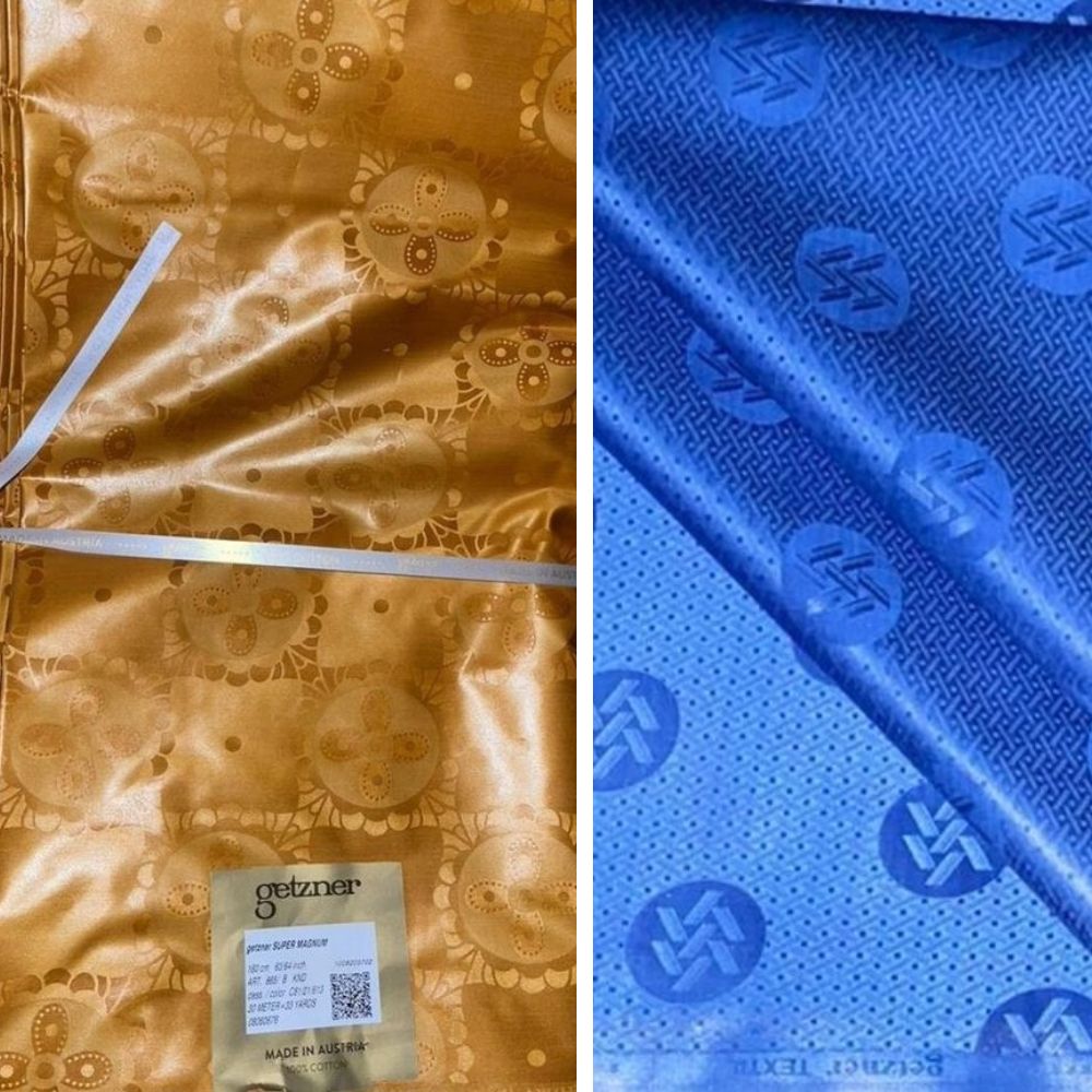 Authentic bazin riche vs imitation bazin fabric comparison