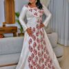 00d97a66e8d0d0e8afe5b6d822ba533d~2 African Dress with Sleeves – Custom-Made Embroidered Bazin Outfit