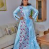 Sky blue African Fashion for Women bazin