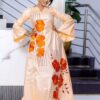 Luxury Bazin Dress with Bold Floral Embroidery – Women’s Bazin Boubou