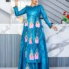 Bazin for Eid in premium Getzner fabric with long sleeve design