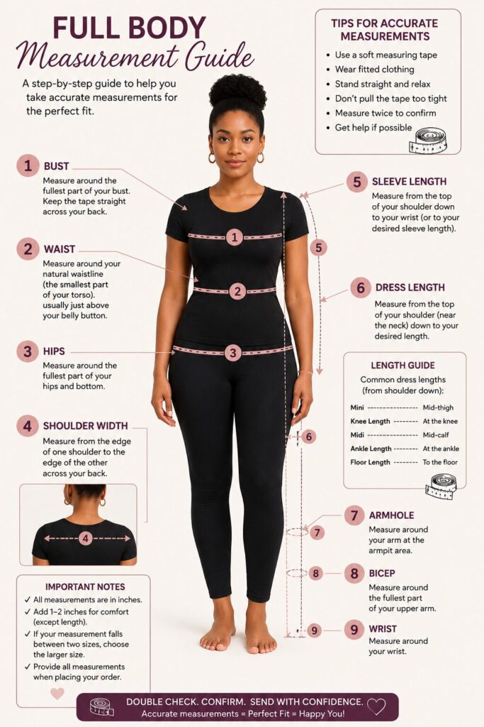Step-by-Step Guide to Accurate Body Measurements for Women