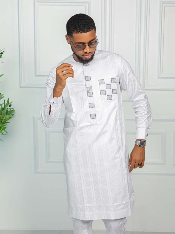 African Kaftan Set Men – Modern 2 Piece Traditional Outfit