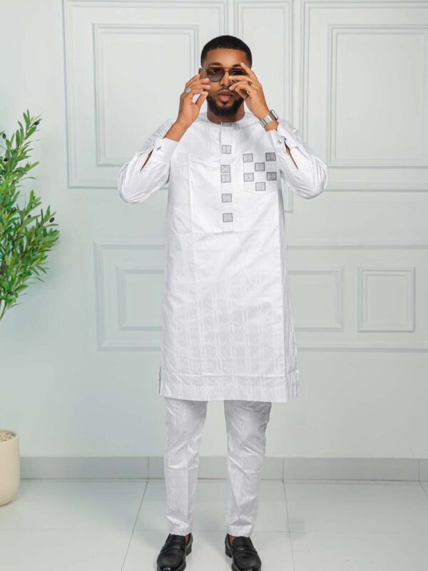 African Kaftan Set Men – Modern 2 Piece Traditional Outfit