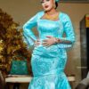 African party dress2 African Party Dress for Women – Custom-Made Bazin Occasion Dress