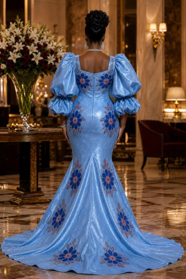 African Attire for Women, Traditional African Clothing with Embroidery